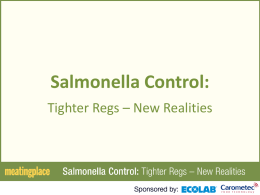 Salmonella Control: