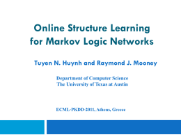 Discriminative Structure and Parameter Learning for Markov