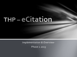 THP – eCitation