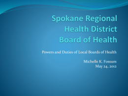 Spokane Regional Health District Board of Health