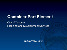 Tacoma Container Port Element PPT