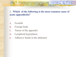 1. Which of the following is the most common cause of