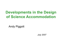 Developments in the Design of Science Accommodation