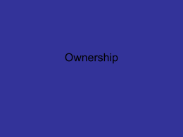 Ownership - teachmebusiness.co.uk