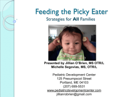 SOS Approach to Feeding - Southern Maine Autism Conference
