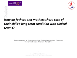 How do clinical teams help parents to share care of