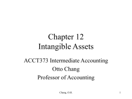 Chapter 12 Intangible Assets