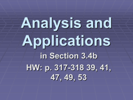Analysis and Applications - Northland Preparatory Academy