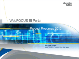 WebFOCUS BI Portal