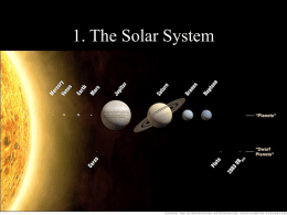 Planets of Our Solar System - Cinnaminson Township Public