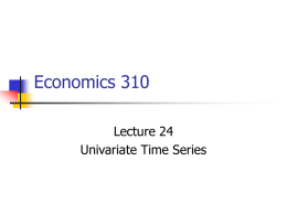 Economics 310 - University of Connecticut