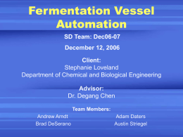 Fermentation Vessel Automation