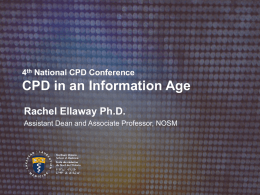 4th National CPD ConferenceCPD in an Information Age