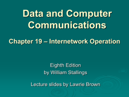 Chapter 19 - William Stallings, Data and Computer