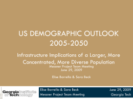 US Demographic Outlook 2005-2050