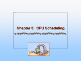 Module 6: CPU Scheduling - Simon Fraser University