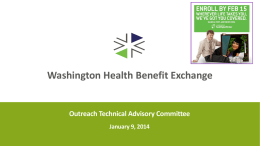 Outreach Technical Advisory Committee June 13, 2014