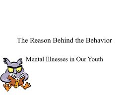 Emotional, Behavior, and Mental Disorders in Children and