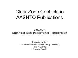 2006 Albin - AASHTO - Subcommittee on Design