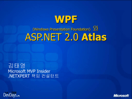 WPF (Windows Presentation Foundation) 와 ASP.NET 2.0 Atlas