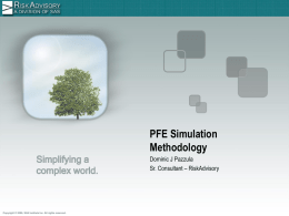 PFE Simulation Methodology - Home | Professional Risk