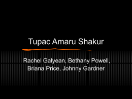 Tupac Amaru Shakur - Radford University