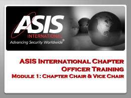 Know your ASIS Member Benefits!