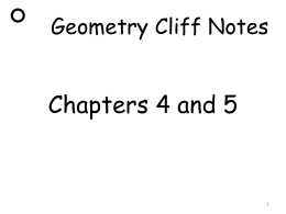 Geometry Cliff Notes