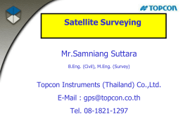TopNet Topcon’s Suite of Reference Station and Network RTK