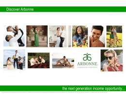 Arbonne Business Overview by Gordon Fraser and Sarah Mills