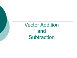 Vector Addition and Subtraction