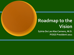 Roadmap to the Vision