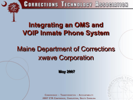 Maine Department of Corrections Corrections Information