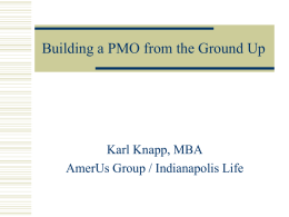 Building a PMO from the Ground Up