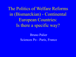 The politics of welfare reforms in Continental Europe