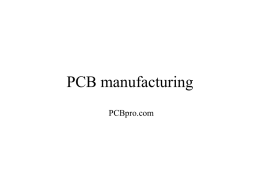 PCB manufacturing
