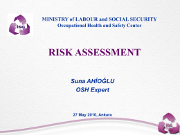 Risk Assessment at Workplace - OIC-VET
