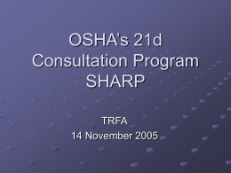 OSHA’s 21d Consultation Program