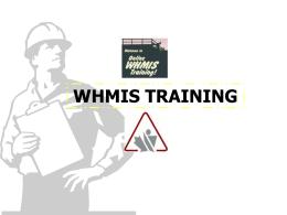 WHMIS TRAINING - WECDSB Home Page