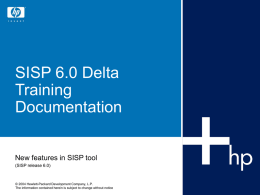 SISP Training Documentation 6.0