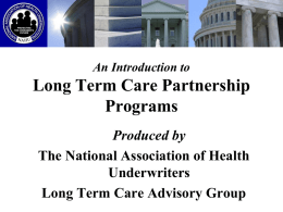 Presentation: Long Term Care Partnership Programs