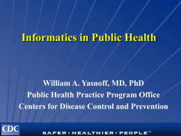 U WA Public Health Advisors Course 1997