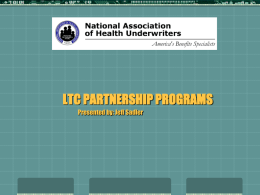 Presentation: Ltc Partnerships Programs