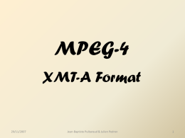 MPEG-4 XMT-A