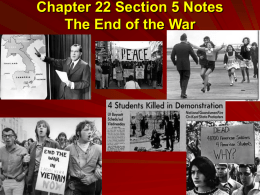 Chapter 22 Section 5 Notes The End of the War