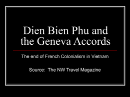 DienbienPhu and the Geneva Accords