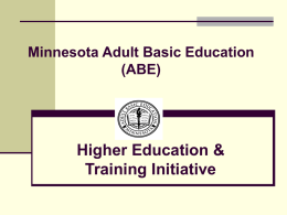 Minnesota Adult Basic Education