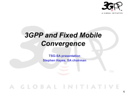 3GPP Beijing Workshop SA