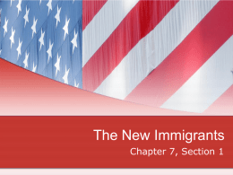 The New Immigrants - Cathedral Catholic
