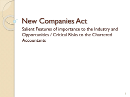 New Companies Act - ICAI | Online Web TV | Live Channels
